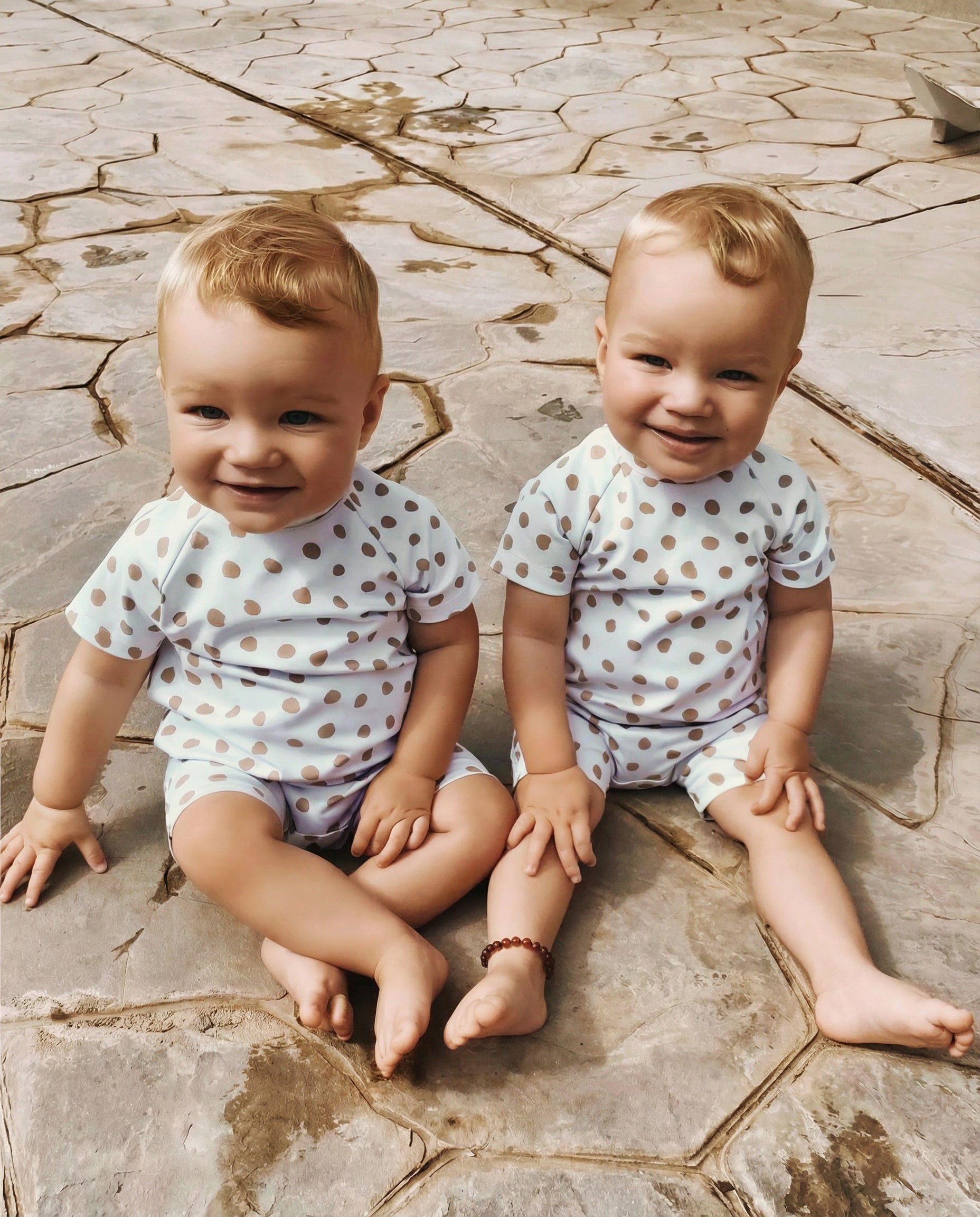 Baby Swim Playsuit - UPF50+ - Dots - Petit Filippe