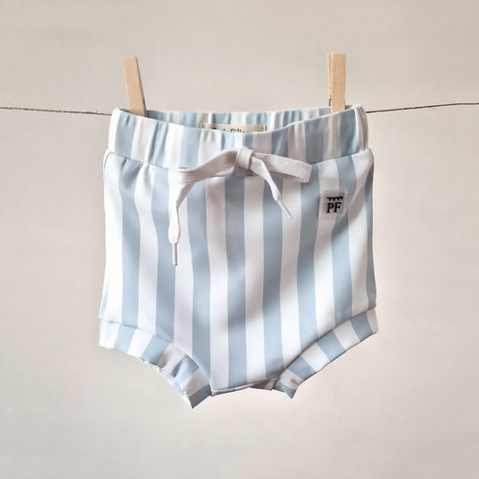 Baby Swim Pants - UPF50+ - Misty Blue Striped
