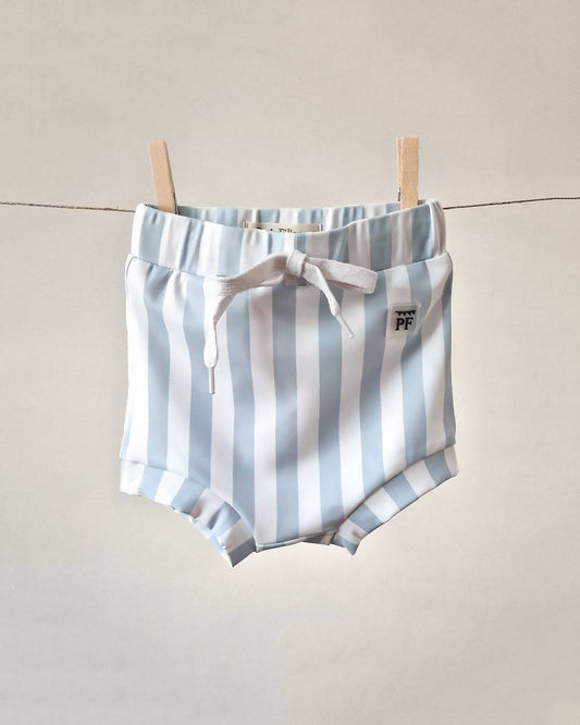 Baby Swim Pants - UPF50+ - Misty Blue Striped - Petit Filippe