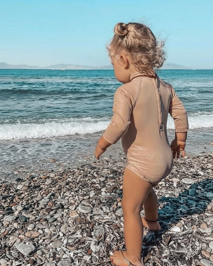Baby Swimsuit - UPF50+ - Beige - Petit Filippe