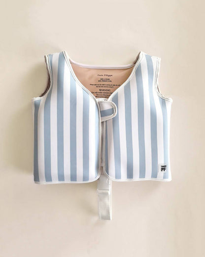 Swim Vest - 1-2y - Misty Blue Stripes - Petit Filippe