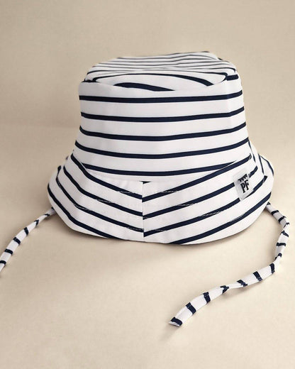 Swimwear - Bucket Hat - UPF50+ - Breton Stripes - Petit Filippe