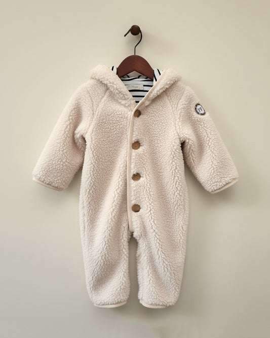 Teddy Onesie - Ecru