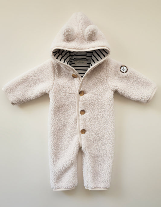 Teddy Onesie - Ecru