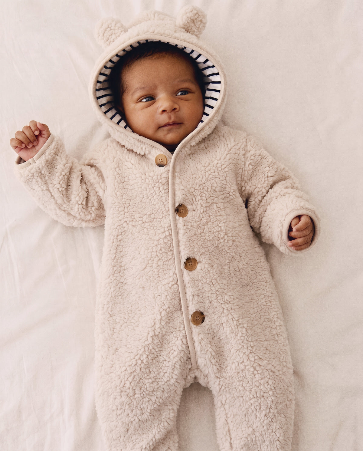 Teddy Onesie - Ecru - Petit Filippe