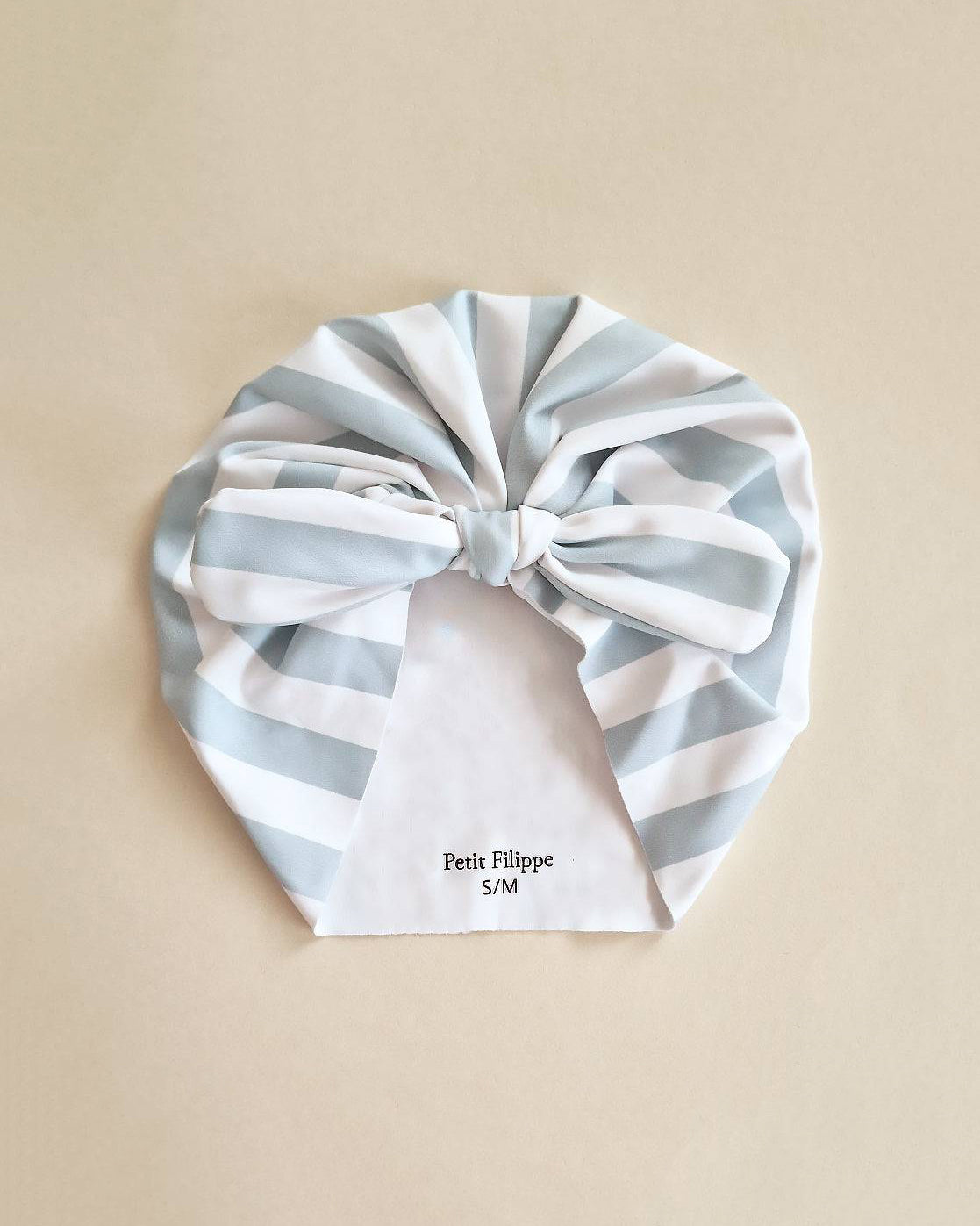 Baby Swim Turban - UPF50+ - Misty Blue Stripes - Petit Filippe