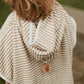 Bath & Beach Poncho - Cotton - Striped - Petit Filippe