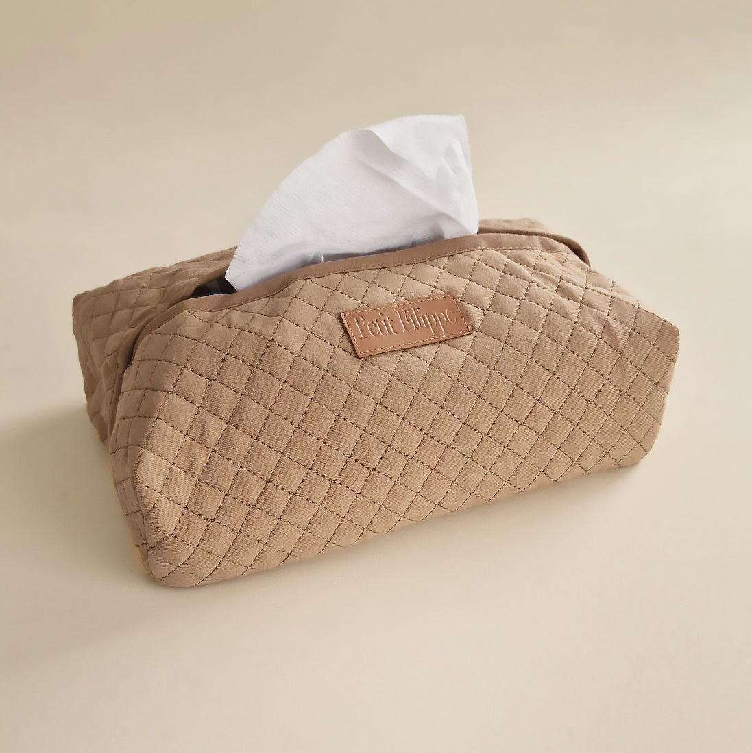 Baby Wipes Cover - Beige - Petit Filippe