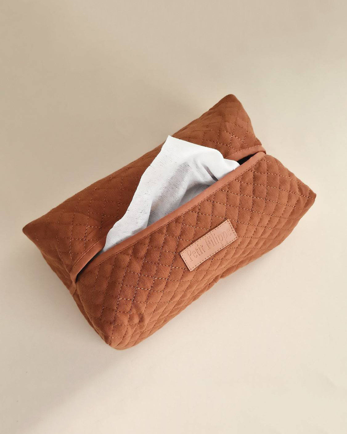 Baby Wipes Cover - Brick - Petit Filippe