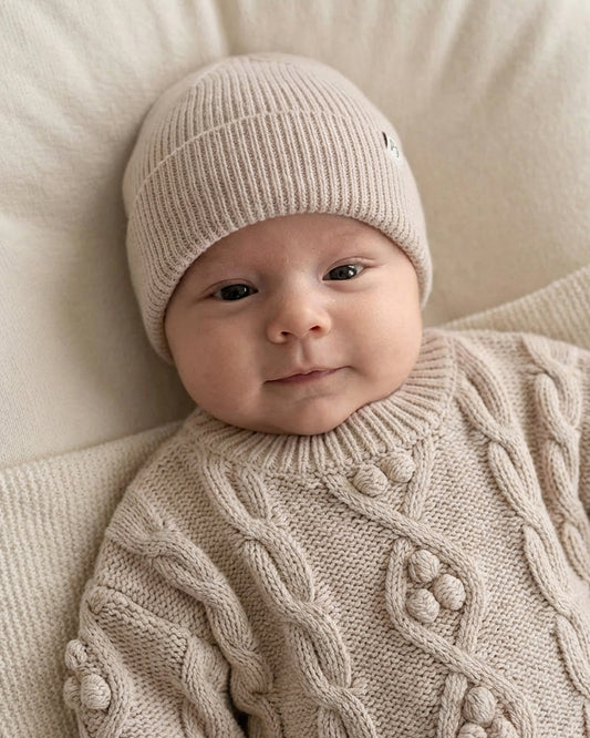 Beanie – Merinowolle – Oat