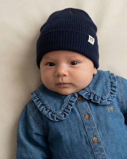 Beanie - Merino Wool - Night Blue