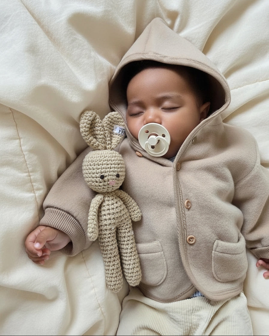 Merino Wool Fleece Jacket - Oatmeal - Petit Filippe