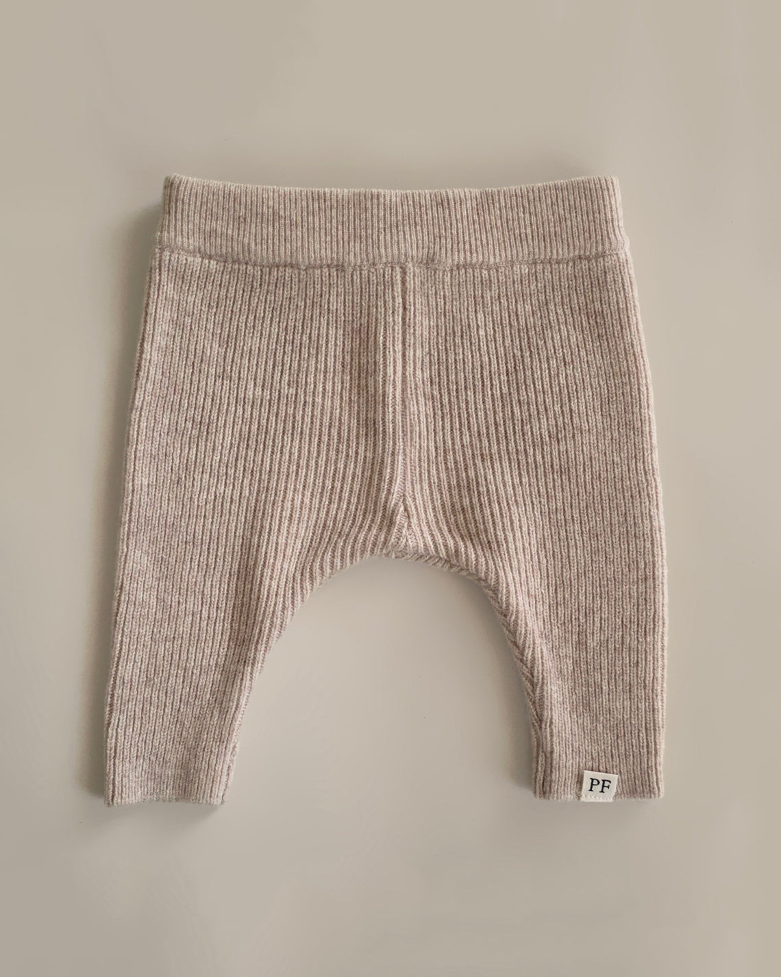 Rib Pants - Merino Wool - Oat - Petit Filippe