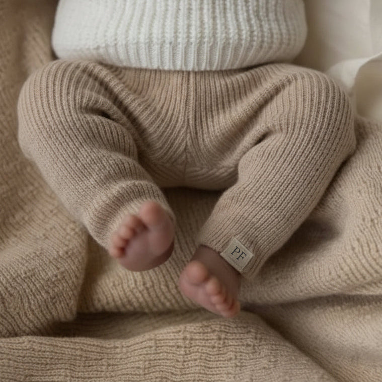 Rib Pants - Merino Wool - Oat