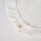 88 x 47 cm - Linen Fitted Sheet to fit our Rattan Bassinet Mattress - White - Petit Filippe