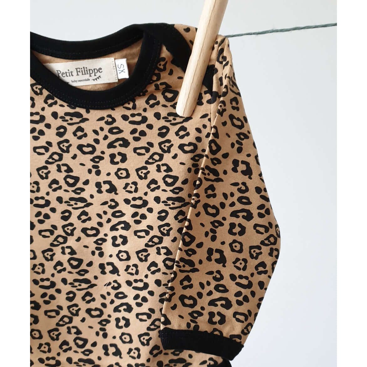 Baby Bodysuit - Long Sleeves - Leopard - Petit Filippe