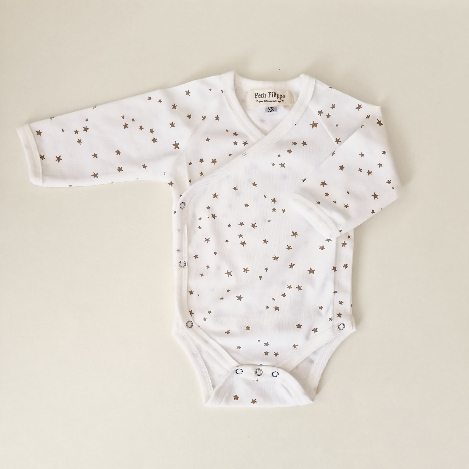 Baby Bodysuit - Long Sleeves - Stars - Petit Filippe