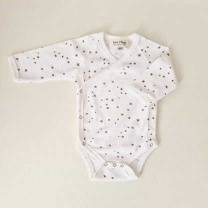 Baby Bodysuit - Long Sleeves - Stars - Petit Filippe