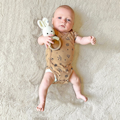 Baby Bodysuit - Short Sleeves - Botanica - Petit Filippe