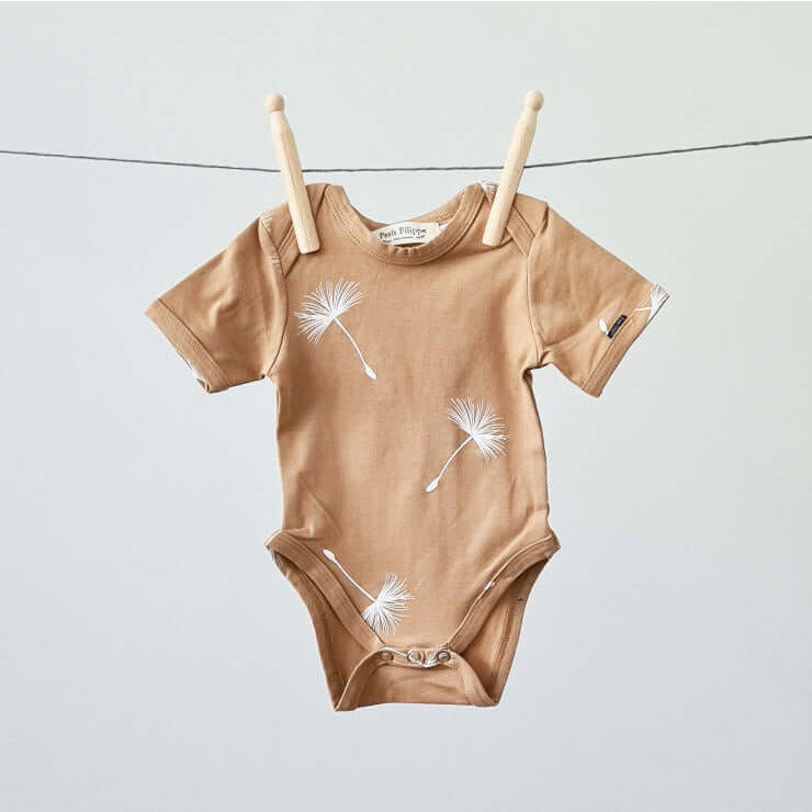 Baby Bodysuit - Short Sleeves - Dandelion - Petit Filippe