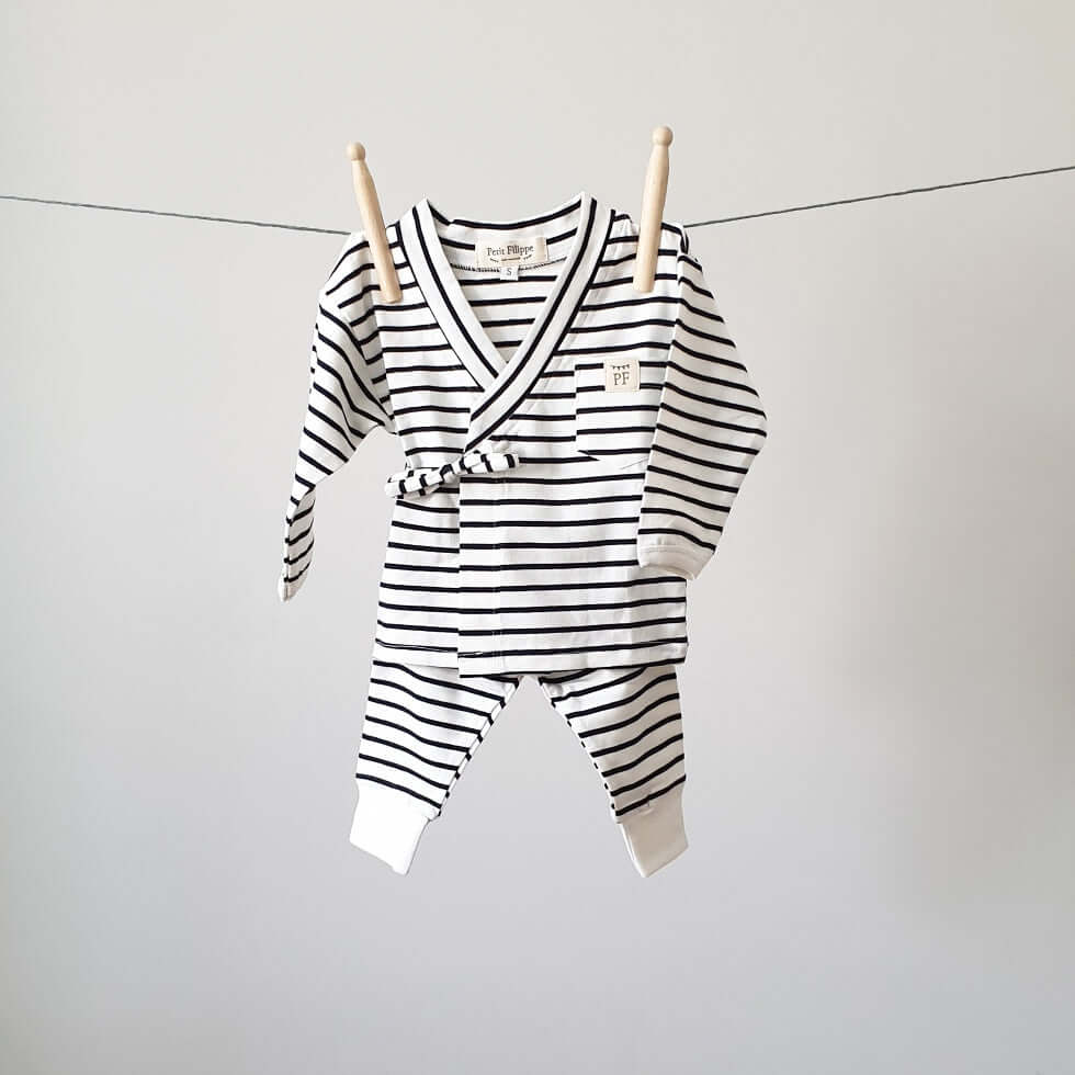 Baby - Loungewear Set - Breton Stripes - Petit Filippe