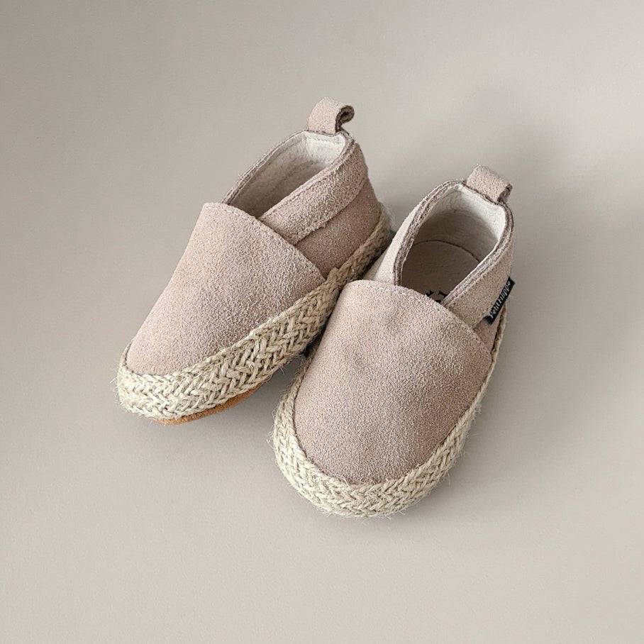 Baby - Suede Espadrilles - Oatmeal - Petit Filippe
