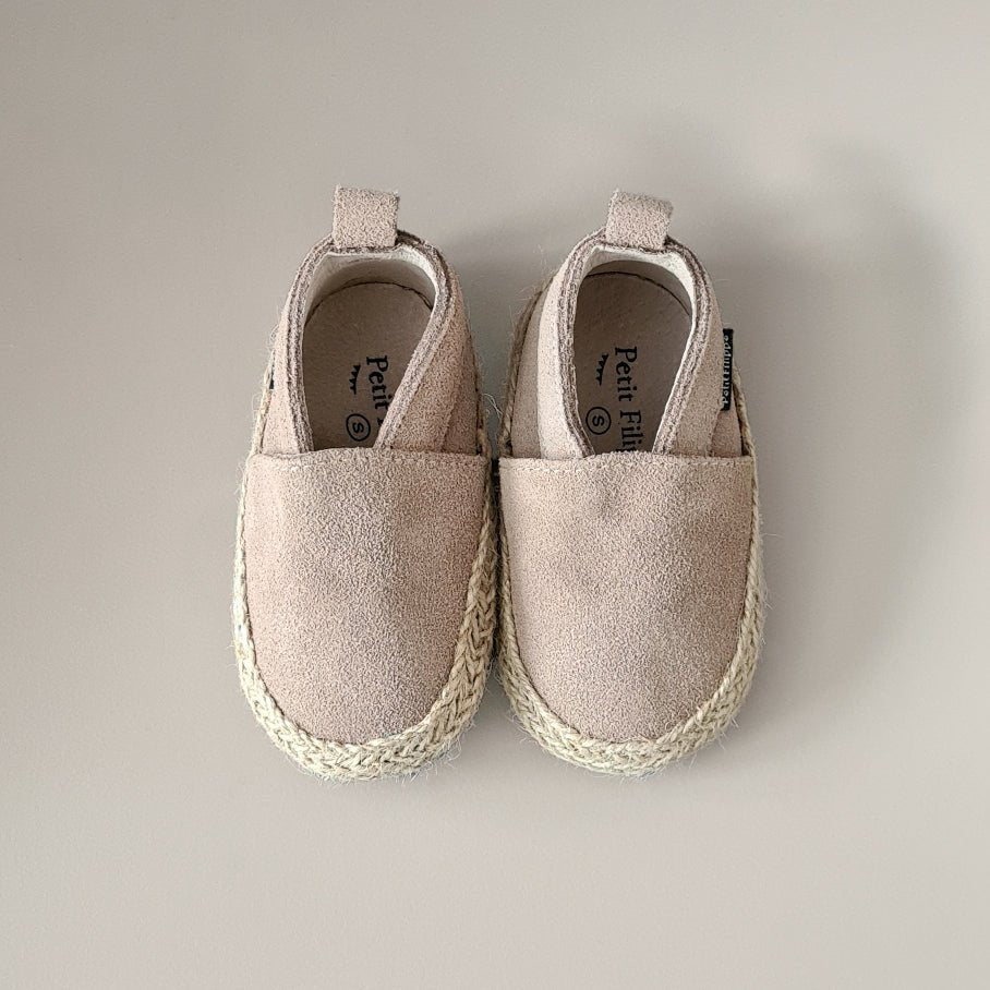 Baby - Suede Espadrilles - Oatmeal - Petit Filippe