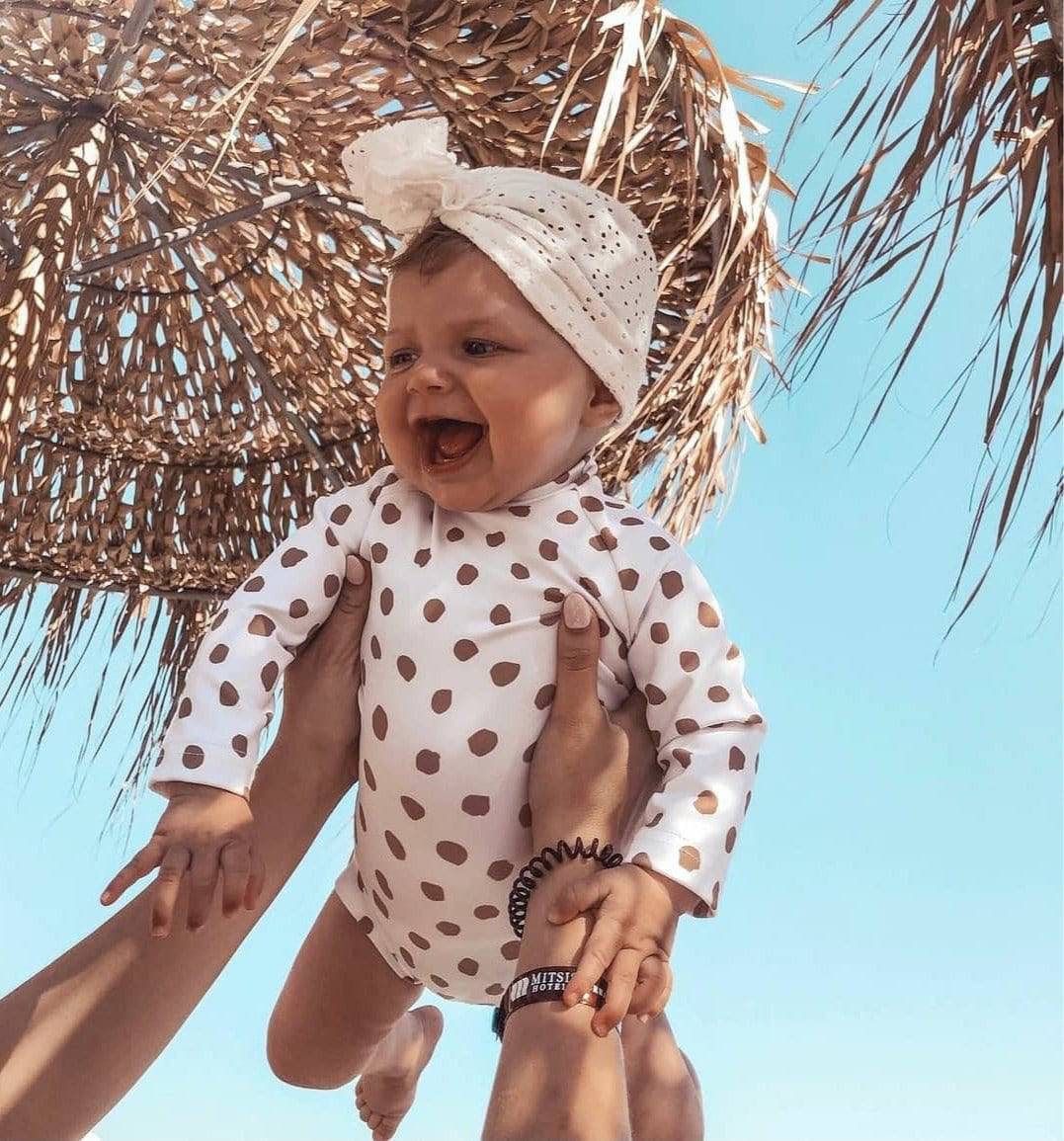 Baby Swimsuit - UPF50+ - Dots - Petit Filippe