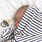 Cozy Hooded Wrap - Breton Stripes - Petit Filippe