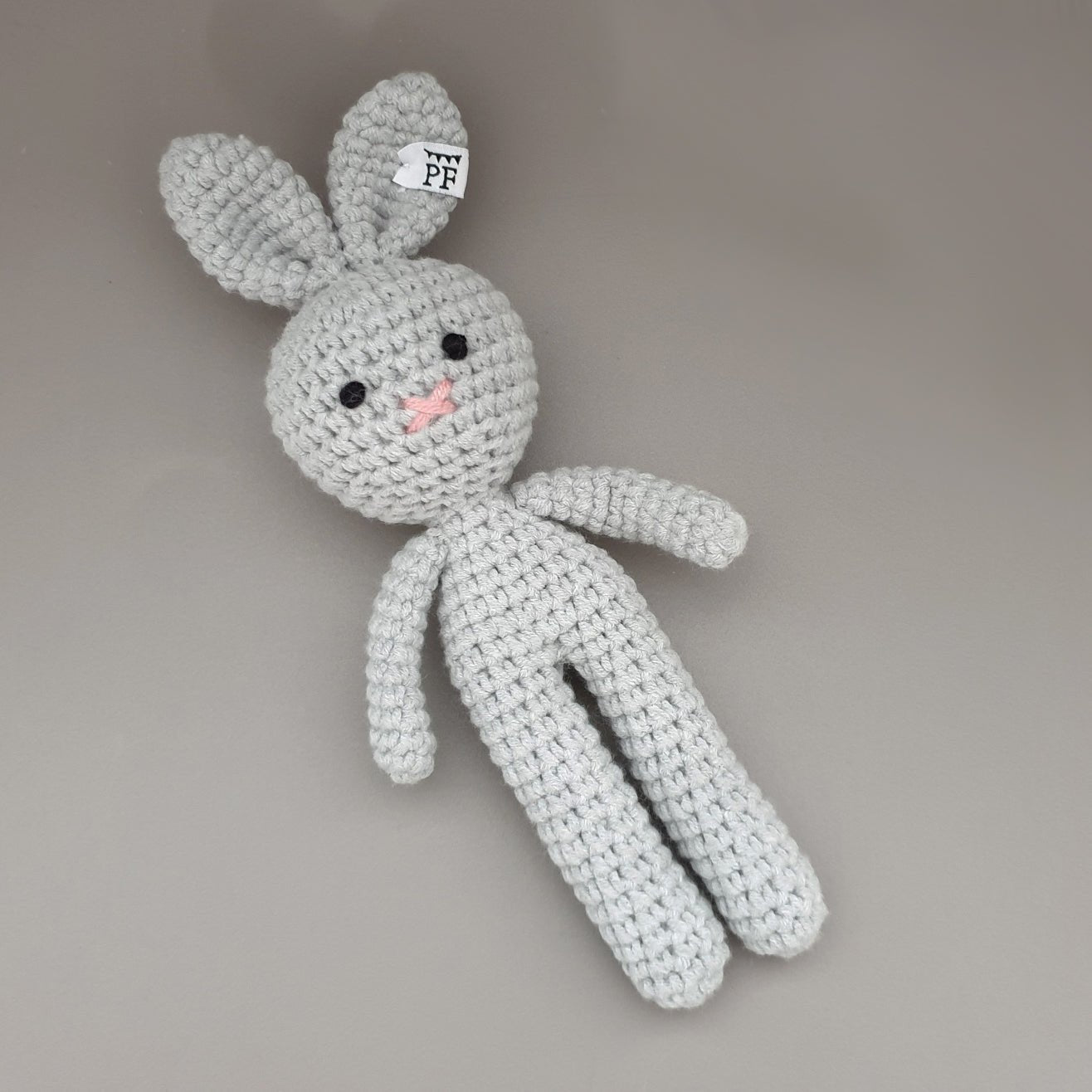 Crochet Bunny - Cotton - Light Grey - Petit Filippe