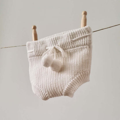 Knitted Bloomers - Cotton - Ivory - Petit Filippe