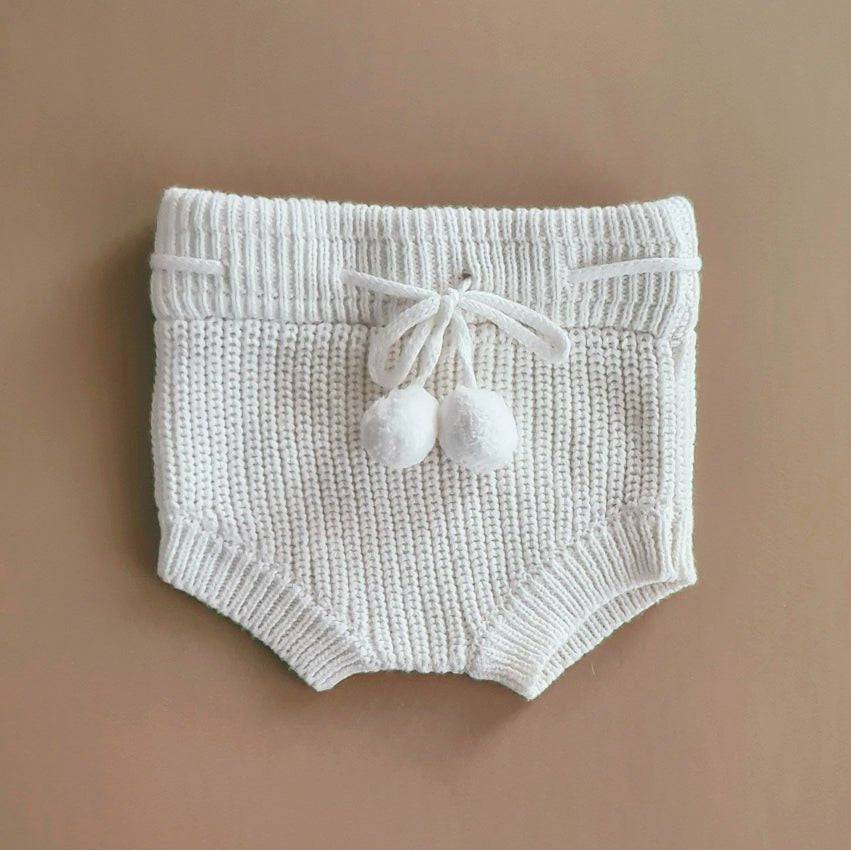 Knitted Bloomers - Cotton - Ivory - Petit Filippe