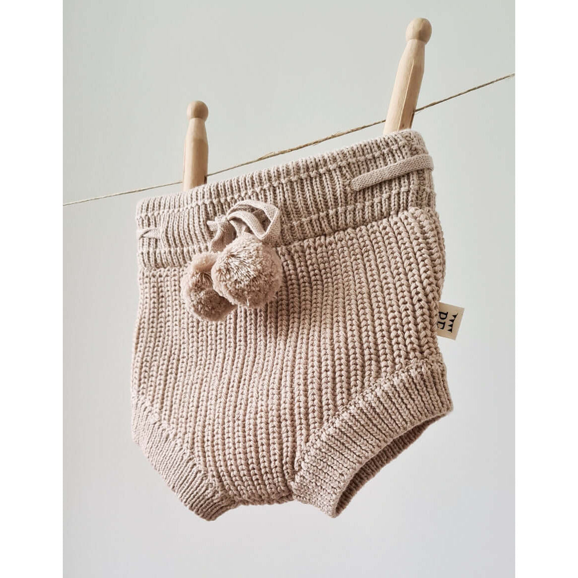 Knitted Bloomers - Cotton - Oatmeal - Petit Filippe