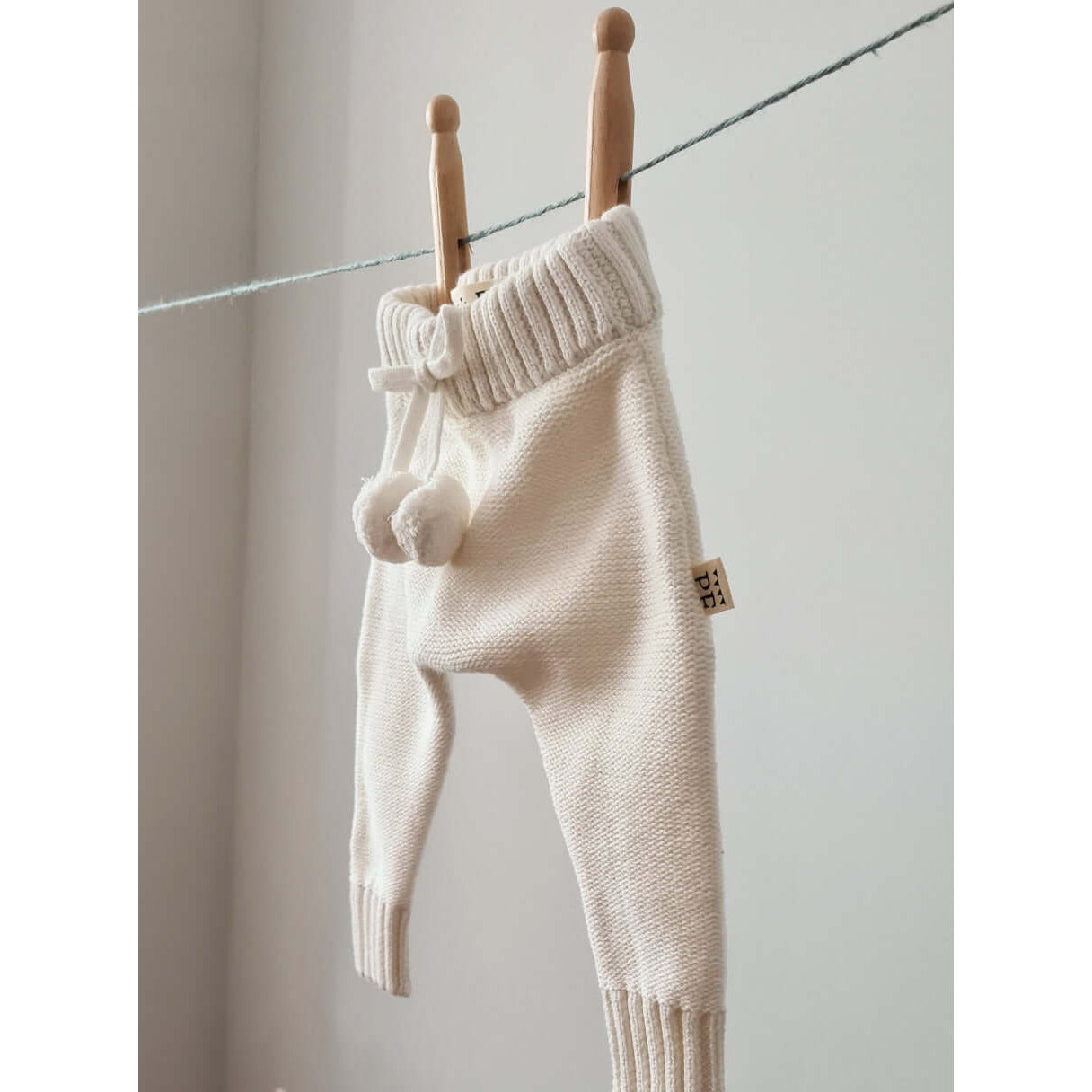 Knitted Pants - Cotton - Ivory - Petit Filippe