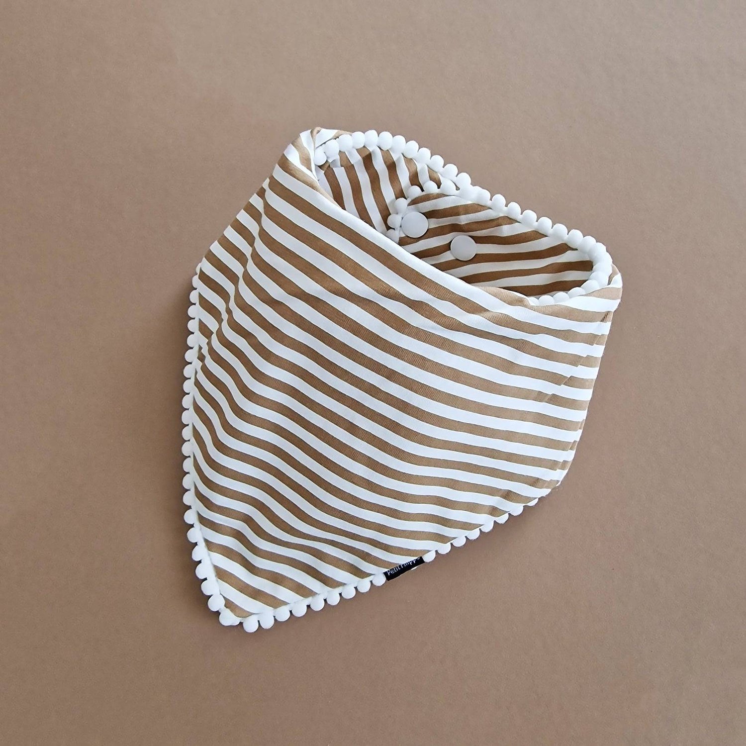 Pom Pom Bandana Bib - Striped - Petit Filippe