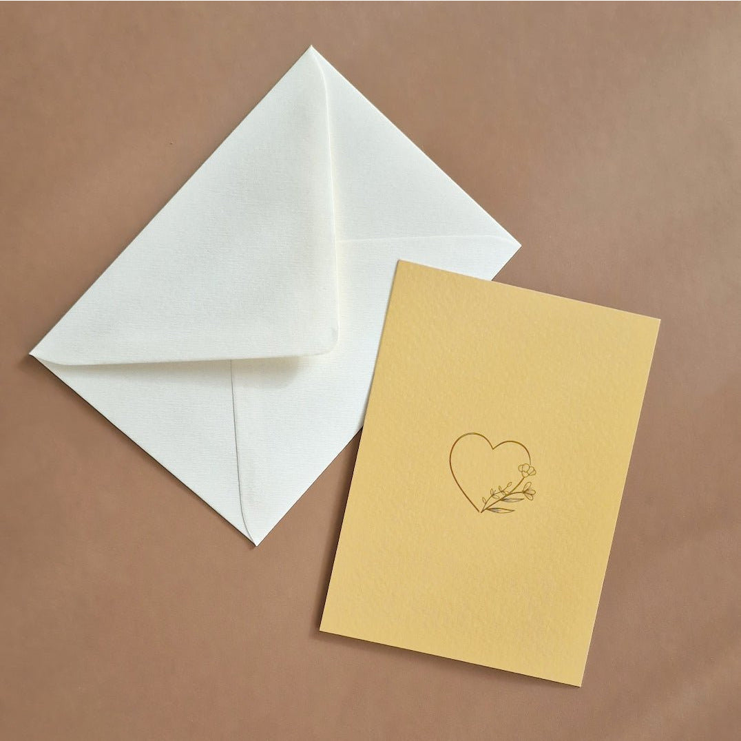 Postcard & Envelope - Heart - Petit Filippe