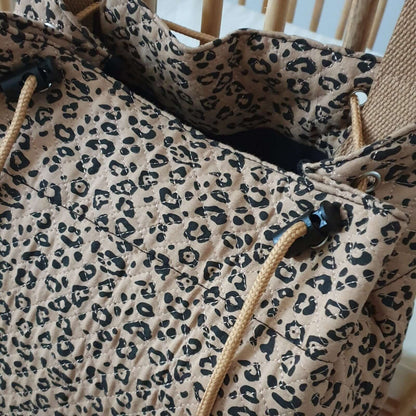 Quilted Storage Bag - Leopard - Petit Filippe