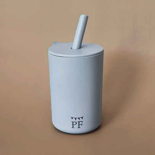 Silicone Straw Cup - Misty - Petit Filippe