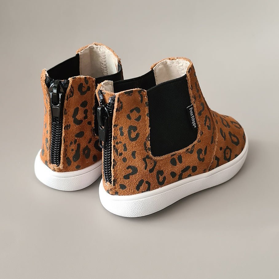 Toddlers/Kids - Chelsea Boots - Caramel Leopard - Petit Filippe