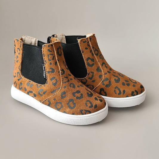 Toddlers/Kids - Chelsea Boots - Caramel Leopard - Petit Filippe