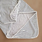 XL Baby Blanket - Breton Stripes & Grey - Petit Filippe
